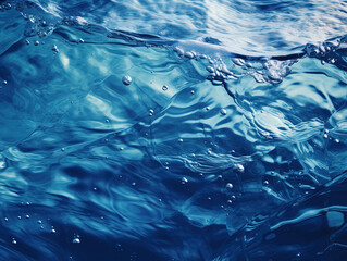 Gorgeous Bright blue ocean with smooth wave background