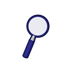 magnifying glass flat icon vector illustration,  School Supplies and classroom themes