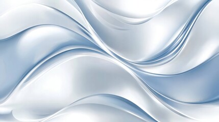 Obraz premium Abstract Blue and White Wave Design Background