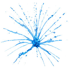 Water Splash Isolated on Transparent Background