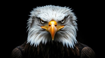 Obraz premium Intense Stare of an American Bald Eagle