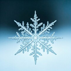 snowflake on a blue background