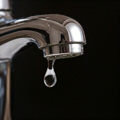 water flowing from a faucet