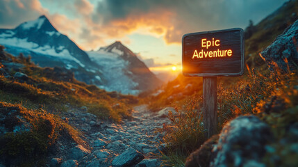 Obraz premium Scenic mountain landscape with 