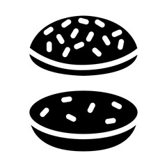 Burger Location Solid icon