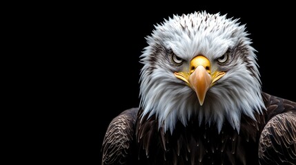 Obraz premium Bald Eagle Portrait with Intense Stare