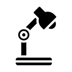 Desk Lamp Solid Icon
