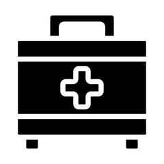 Obraz premium First Aid Kit Solid Icon