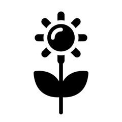 Obraz premium Flower line icon