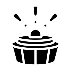 Landmine alert Solid icon