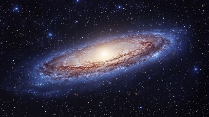 Fototapeta premium Stunning Milky Way Galaxy Background for Cosmic Themes