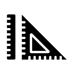 Ruler Solid Icon