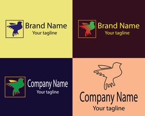 A Excellent latest unique logo design in four different styles for business companies, stores, shops, organizations, associations etc.