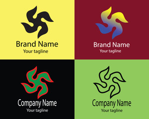 A Excellent latest unique logo design in four different styles for business companies, stores, shops, organizations, associations etc.