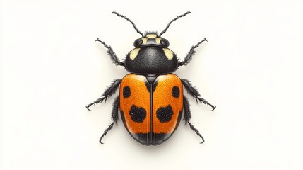 Naklejka premium Colorful Insect Design in Flat Vector Illustration Style