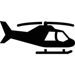 Simple vector icon helicopter