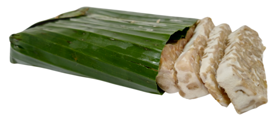 tempeh wrapped in banana leaves