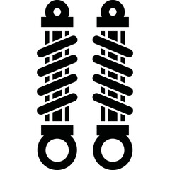 Simple vector icon shock absorber