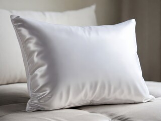 white pillow on the bed