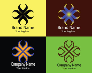 A Excellent latest unique logo design in four different styles for business companies, stores, shops, organizations, associations etc. © ms ahmad