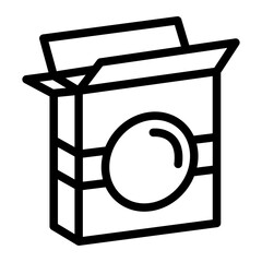 Box cardboard line icon