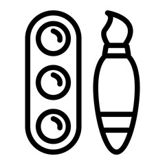 Find Color line icon