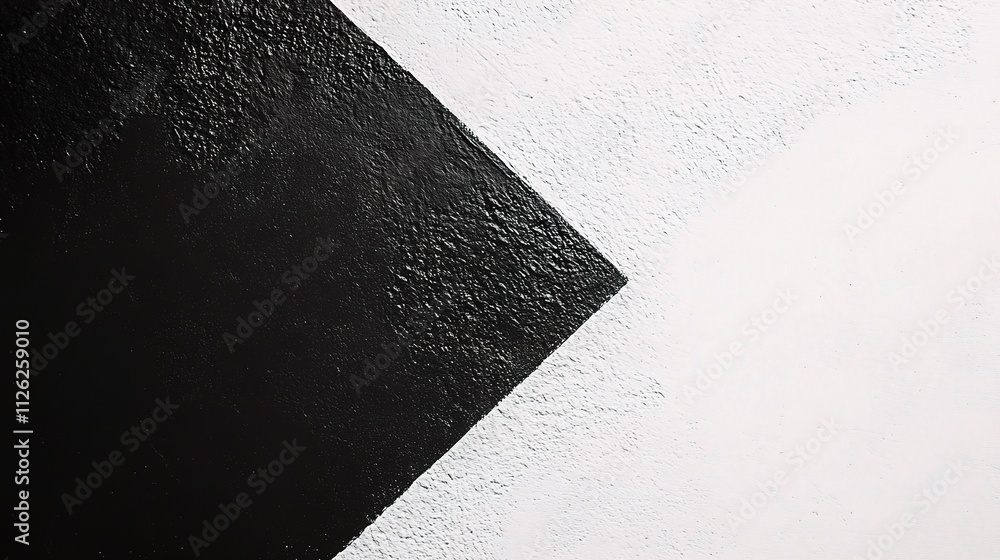 Poster Minimal Black and White Abstract Design with Smooth Texture