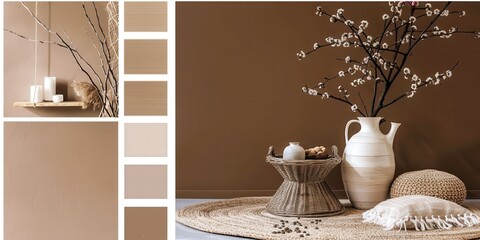 Rustic Beige Interior Design