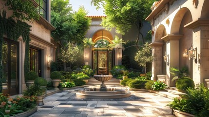 Fototapeta premium Beautiful Home entrance 