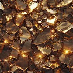 antique shattered gold jewelry background texture