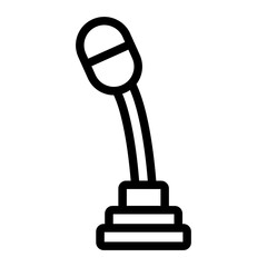 Standing Ball line icon © spacepixel