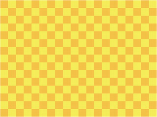 シンプルなライトカラーの市松模様背景素材_黄色×橙色