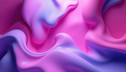 Obraz premium Abstract Purple and Pink Liquid Swirls Design
