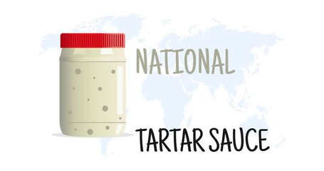 national tartar sauce day motion video, ideal for national tartar sauce day celebration