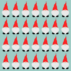 CUTE VINTAGE CHRISTMAS DWARFS DESIGN PATTERN