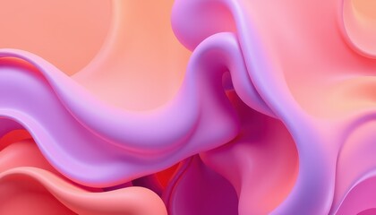 Obraz premium Abstract Pink and Purple Fluid Wave Design