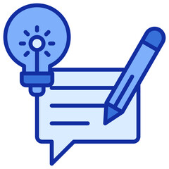 Description Blue Color Icon