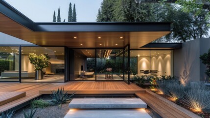 Fototapeta premium Modern home entrance 