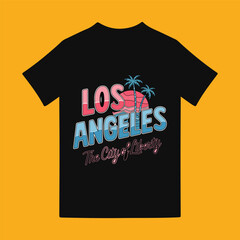 Black t shirt front and back view, isolated on white background. Ready for your mock up design template.