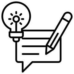 Description Outline Icon