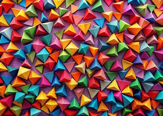 Fototapeta premium Drone Shot Triangles Playful Background