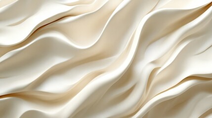 Soft and smooth textures of beach sand with flowing lines created by the gentle breeze