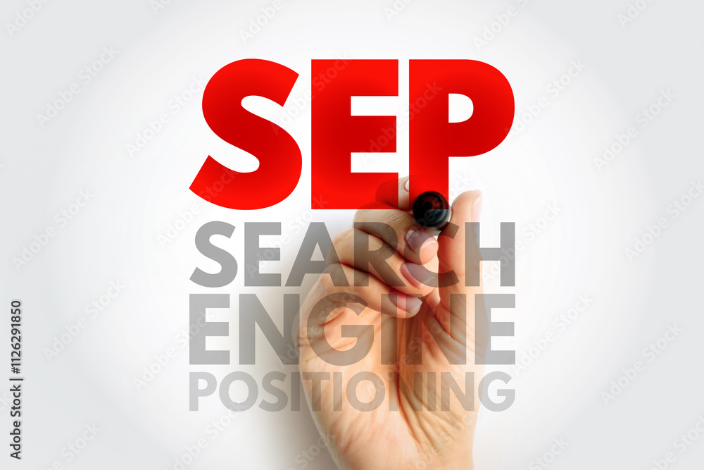 Aufkleber sep search engine positioning - method of optimizing specific pages of your website with the objecti