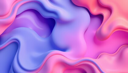 Obraz premium Abstract Pink and Purple Liquid Wave Design