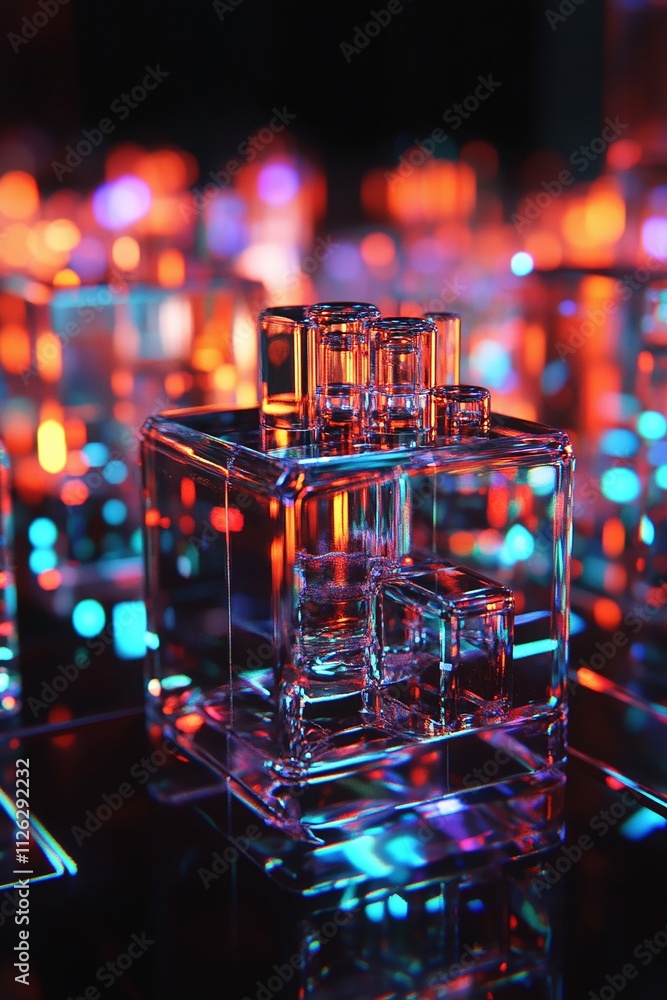 Poster led quantum computer visualization