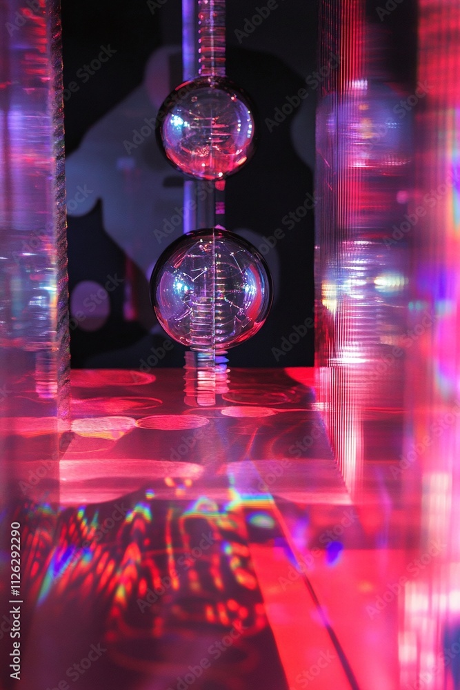 Poster led quantum computer visualization