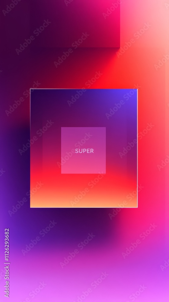 Poster abstract gradient background with textured square: a vibrant, abstract background featuring a textur