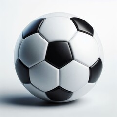 Fototapeta premium Soccer ball, Football, isolated on white background, full depth of field 