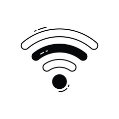 Wifi signals vector icon