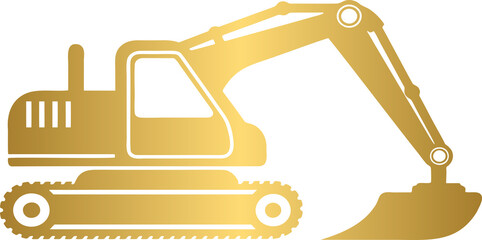 Excavator icon, logo